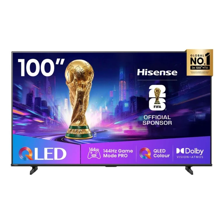 Hisense 100 Inch QLED Mini-LED 144Hz Smart TV with Built-In Subwoofer – Q7 Series 100Q7Q
