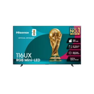 Hisense 116 Inch RGB ULED Mini-LED Smart TV – 116UX