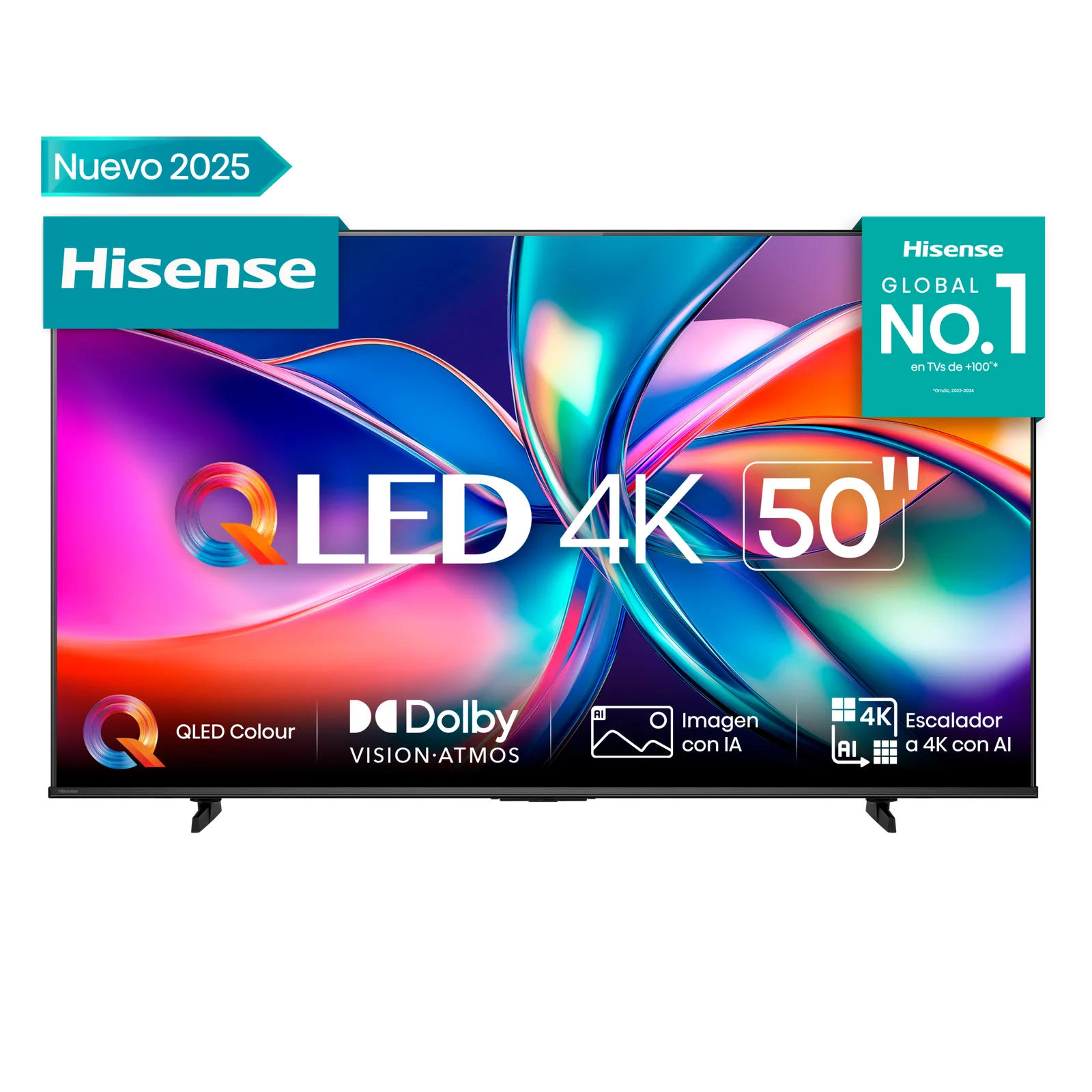 Hisense 50 Inch QLED Smart 4K UHD Frameless TV – Q6 Series 50Q6QKEN