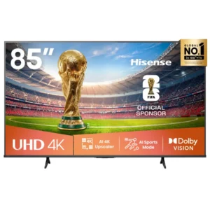 Hisense 85 Inch Smart 4K UHD Frameless TV – A6 Series 85A6QKEN
