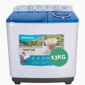 Hisense 13.5Kg Semi-Automatic Twin Tub Washing Machine White – WSRB143W