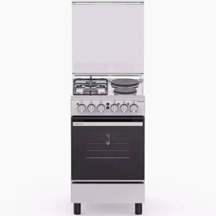 Hisense 50cm × 55cm 2 Electric + 2 Gas Free-Standing Cooker with Electric Oven Stainless Steel – HF522GEES