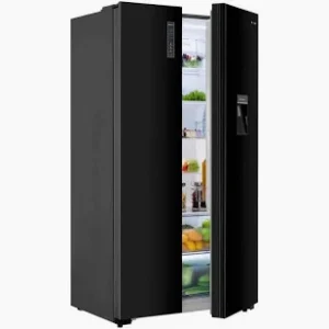 Hisense 549L No Frost Side-by-Side Refrigerator with Water Dispenser Black – REF668DR