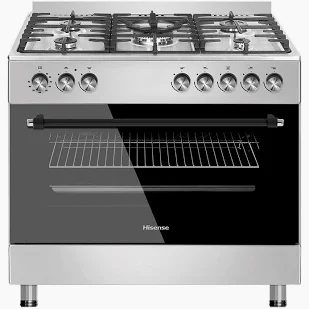 Hisense 60cm × 90cm 4+2 Free-Standing Cooker with Electric Oven Stainless Steel – HF942GEES